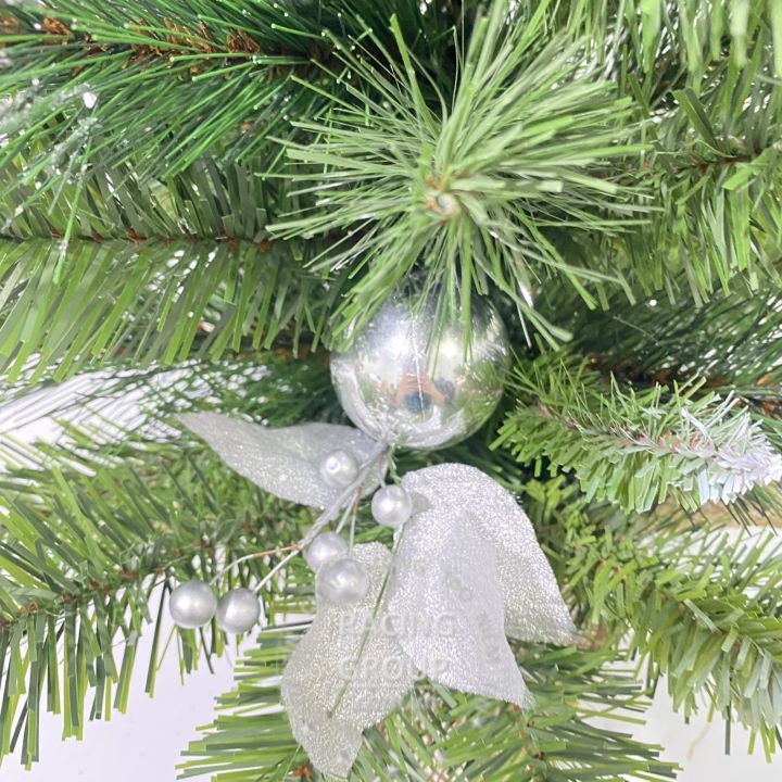Cây Thông Noel Mini 60cm 3 loại lá tông bạc để bàn làm việc,kệ tivi.... Trang Trí Noel Giáng Sinh Hàng Việt Nam cao cấp