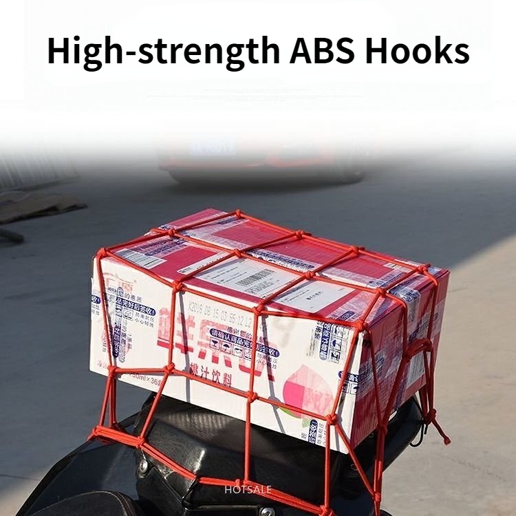 Lưới Giữ Hành Lý / Mũ Bảo Hiểm 40x40cm 6 Móc Co Giãn Tiện Dụng