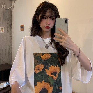 NRVP Áo Thun 100% Cotton Tay Ngắn Dáng Rộng Phong Cách Hàn Quốc Mới
