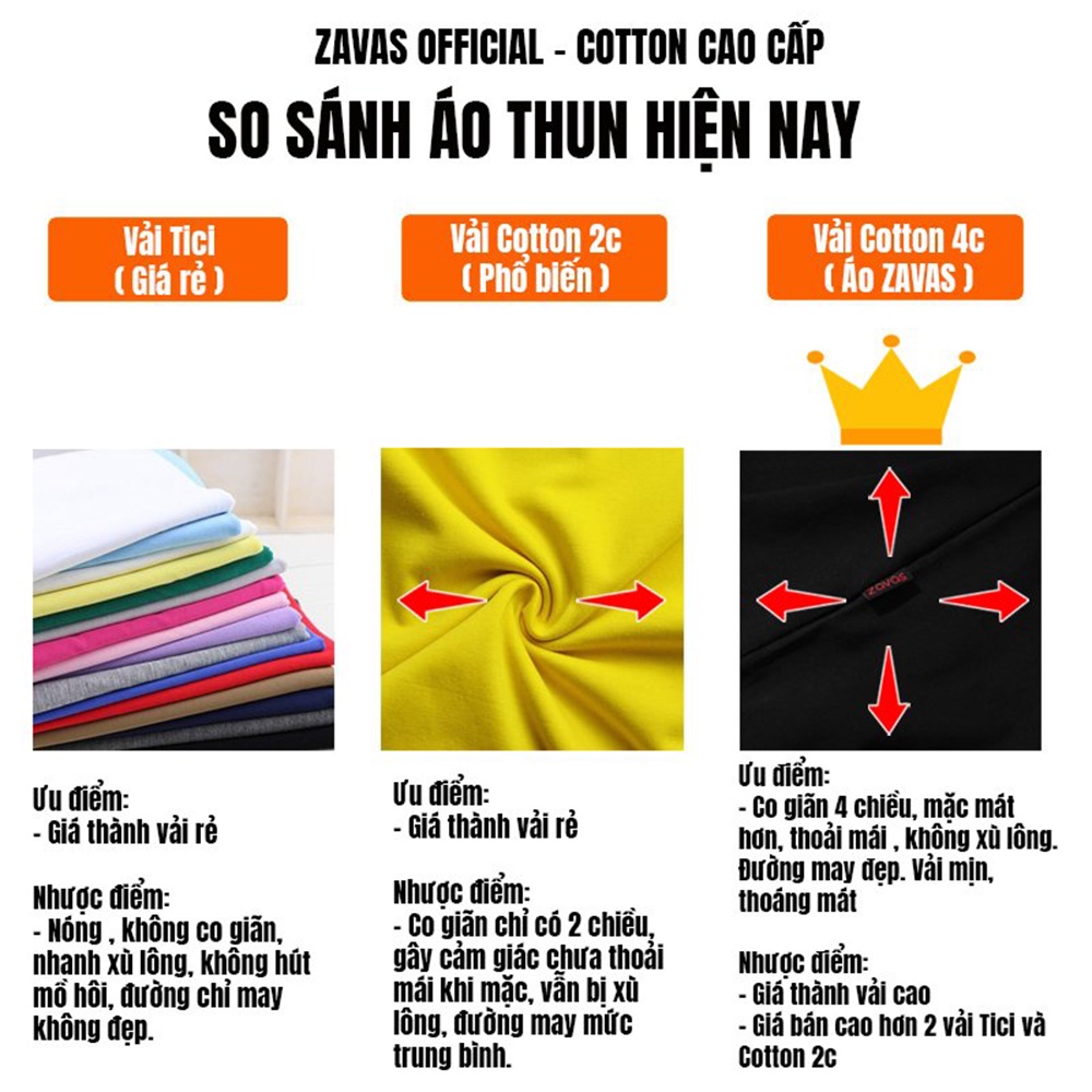 Áo thun trơn nam ZAVAS chất liệu cotton 4 chiều thoáng mát không gây nóng không xù lông, giữ form áo tốt hàng đẹp ZT01