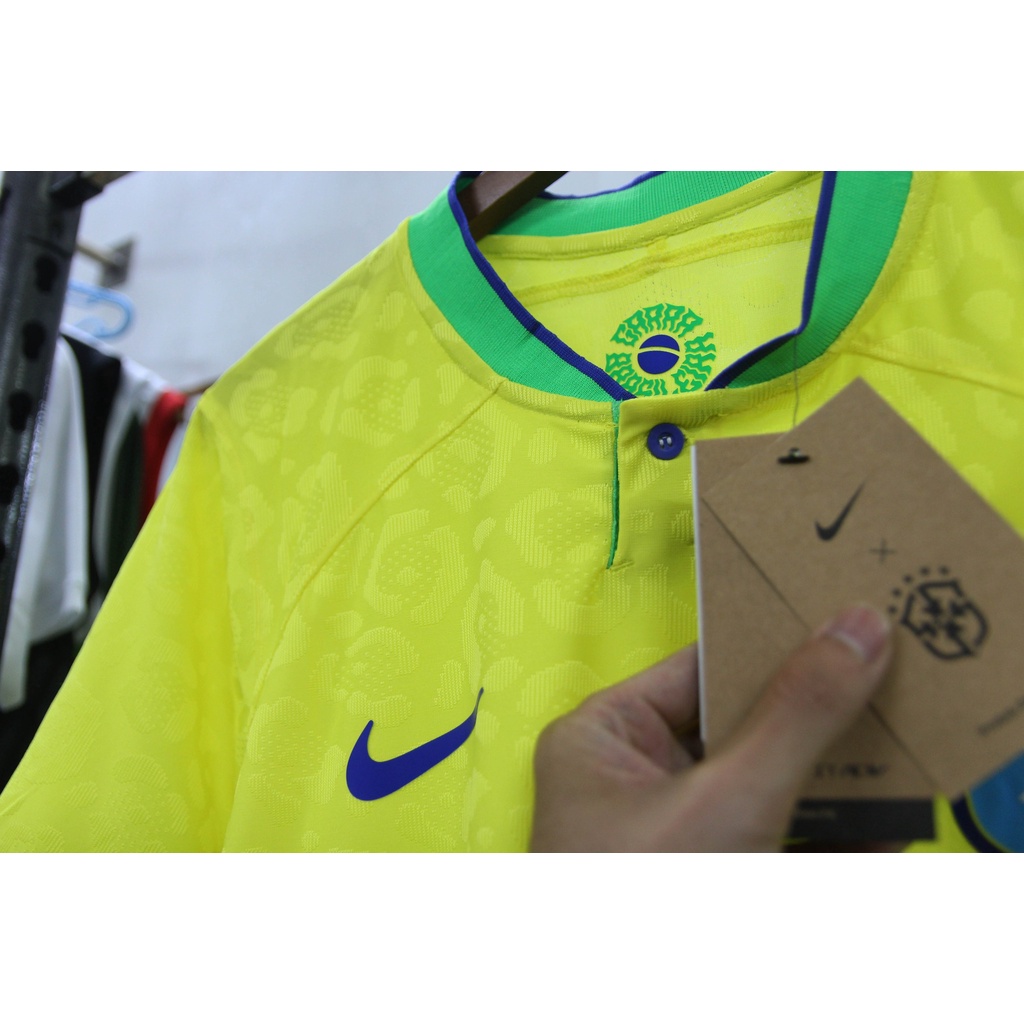 Bộ quần áo bóng đá Đt Brazil mùa WC 22/23 - Bản Player hàng Thái - Brazil Vàng sân nhà