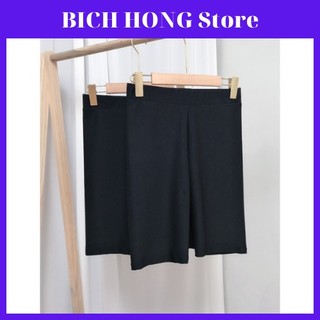 Quần legging lửng nâng mông cotton co giãn 4 chiều - quần legging nữ đen