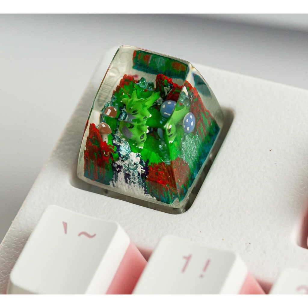 Nút bàn phím Tyranitar Pokemon, Keycap artisan phù hợp cho bàn phím cơ tiêu chuẩn, SA profile
