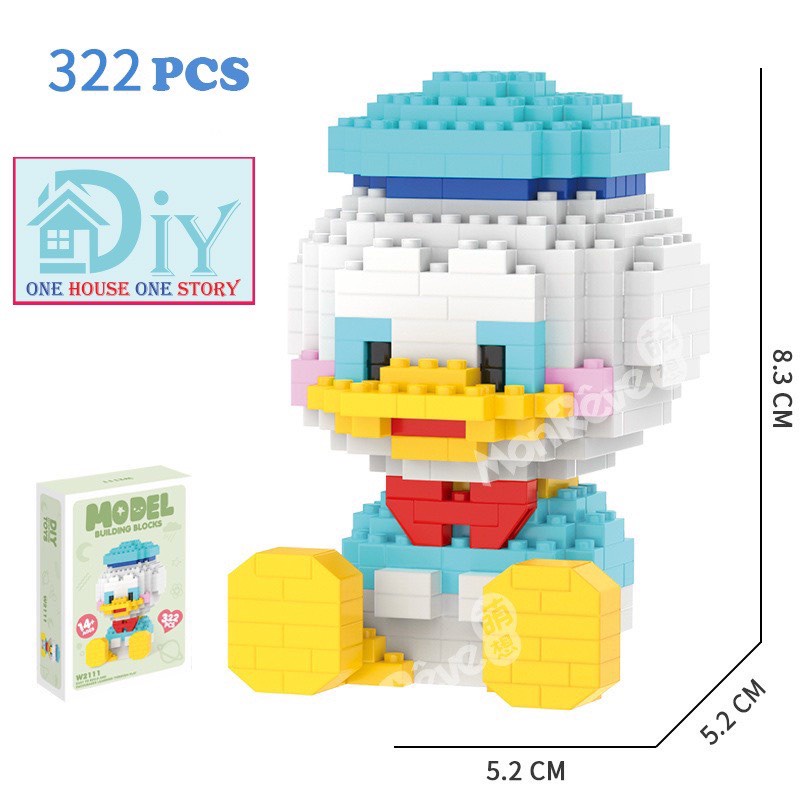 Cáo hồng và các nhân vật Disney lắp ráp mô hình LEGO - quà tặng bé trai, bé gái / Trang trí, trưng bày, decor