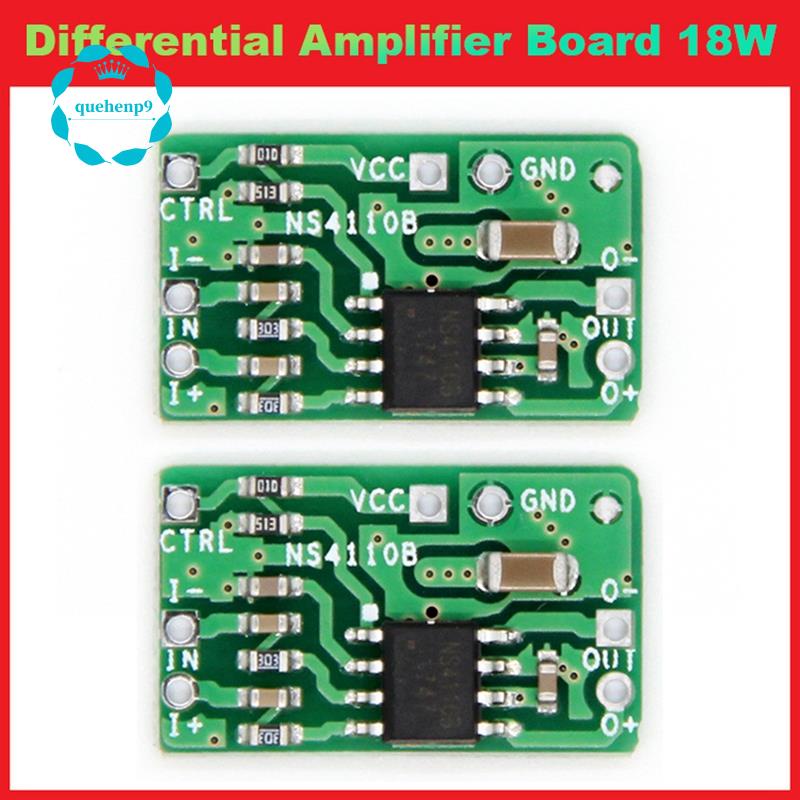 Set 2 Bảng Mạch Khuếch Đại Âm Thanh Kỹ Thuật Số 18W Class D / AB NS4110B 6-14V