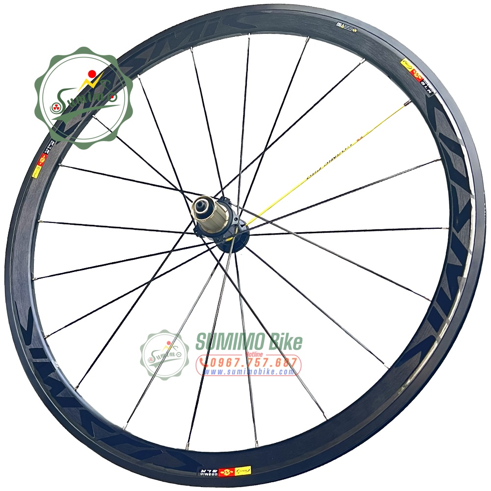 Bánh bộ nhôm MAVIC Cosmic SLR 700c 4cm - Đùm áo carbon - Thắng vành