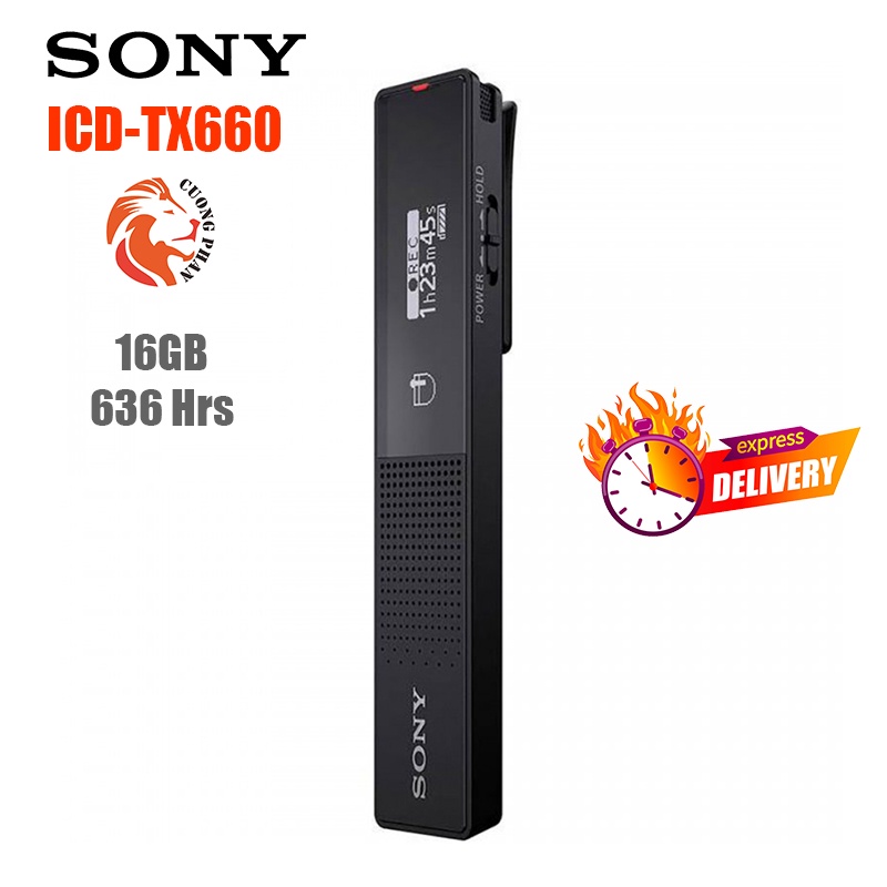 Máy Ghi Âm Kỹ Thuật Số Sony ICD-TX660 - Bộ Nhớ Trong 16GB