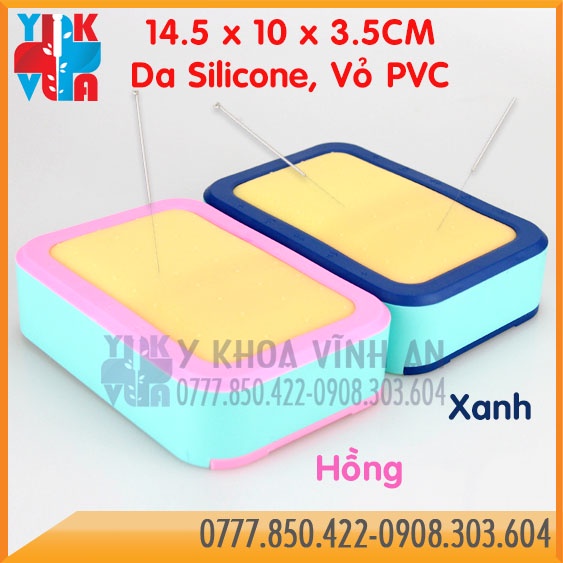 Mô Hình Da Silicon Luyện Tập Châm Cứu Tiêm Chích Khâu 3 Trở Lực Có Ngăn
