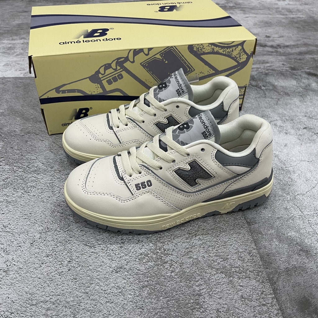 Giày Sneaker NB550 Xám Trắng, chất lượng cao