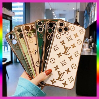Ốp lưng IP nhiều dòng LV mạ vàng bảo vệ camera tốt từ ip 7Plus->12Promax