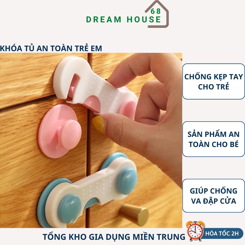 Dụng Cụ Khoá Tủ Quần Áo , Tủ Lạnh , Tủ Đồ An Toàn Cho Bé