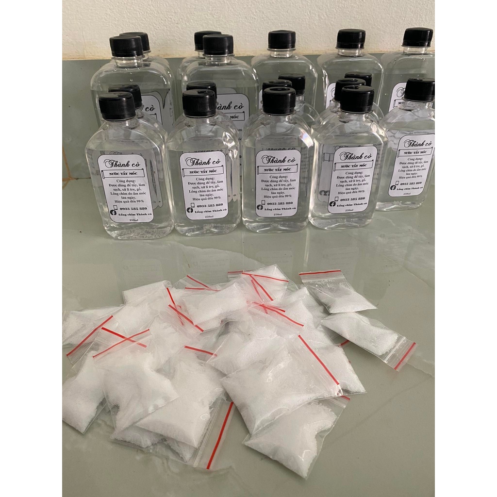 Nước tẩy mốc - Nước tẩy mốc lồng chim, đồ dùng tre gỗ lâu ngày bị ẩm mốc