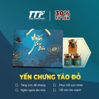 Yến Gia Bảo - Nước yến sào chưng 2% Táo đỏ và 30% yến tươi cao cấp