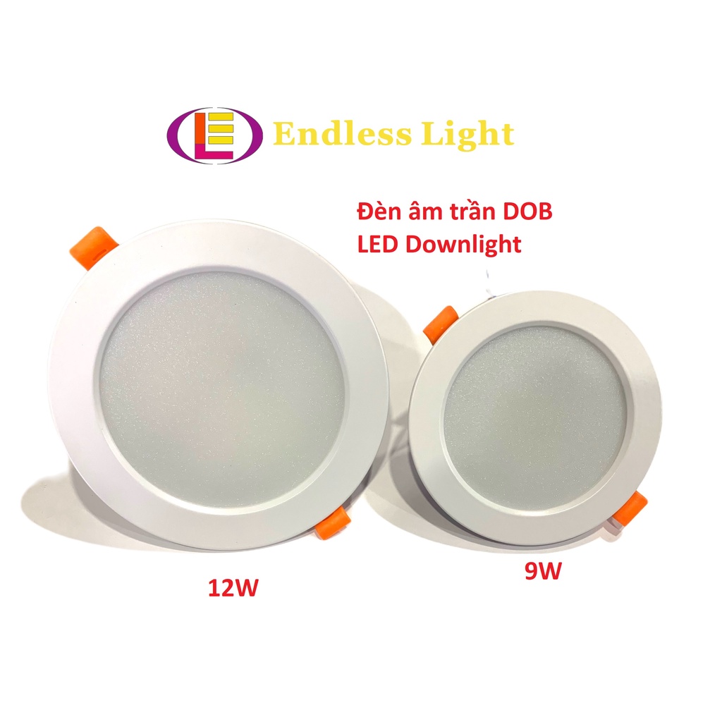 Đèn âm trần 12W viền trắng LED Downlight DOB