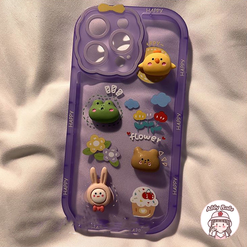 Ốp Điện Thoại TPU Mềm Chống Sốc In Hoạt Hình 3D Cho Iphone 11 7Plus 13 12 11 Pro Max X XS 12 13 XR