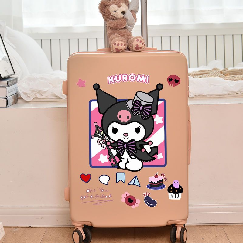 Giấy Dán Tường Chống Thấm Nước Họa Tiết Anime Kuromi Trang Trí Nội Thất