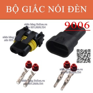 Giắc đèn xe hơi, chuôi đèn xe, giắc chống nước dòng 9006