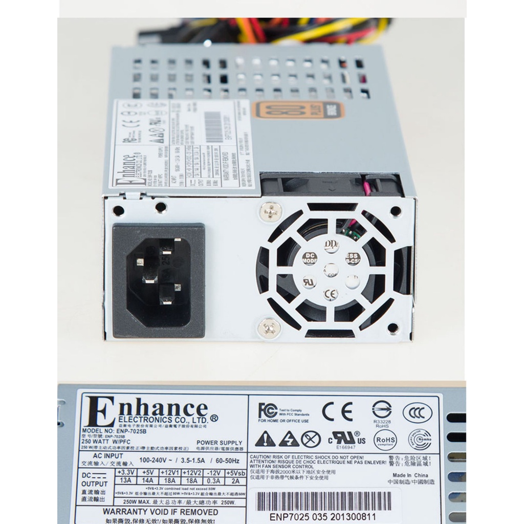 Nguồn NAS  Enhance ENP-7030B Flex small 1U server power supply 300WPower Supply