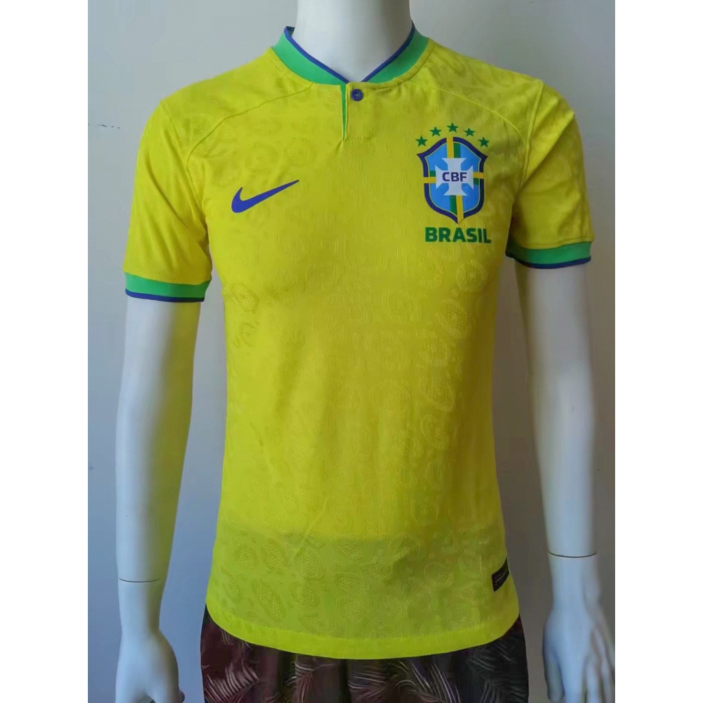 Áo Bóng Đá Màu Vàng Size S-2XL * Số 22-23 Phong Cách Brazil