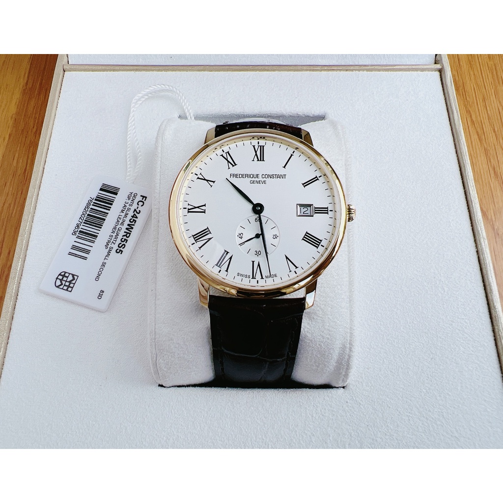 Đồng hồ nam dây da Frederique Constant Slimline FC-245WR5S5