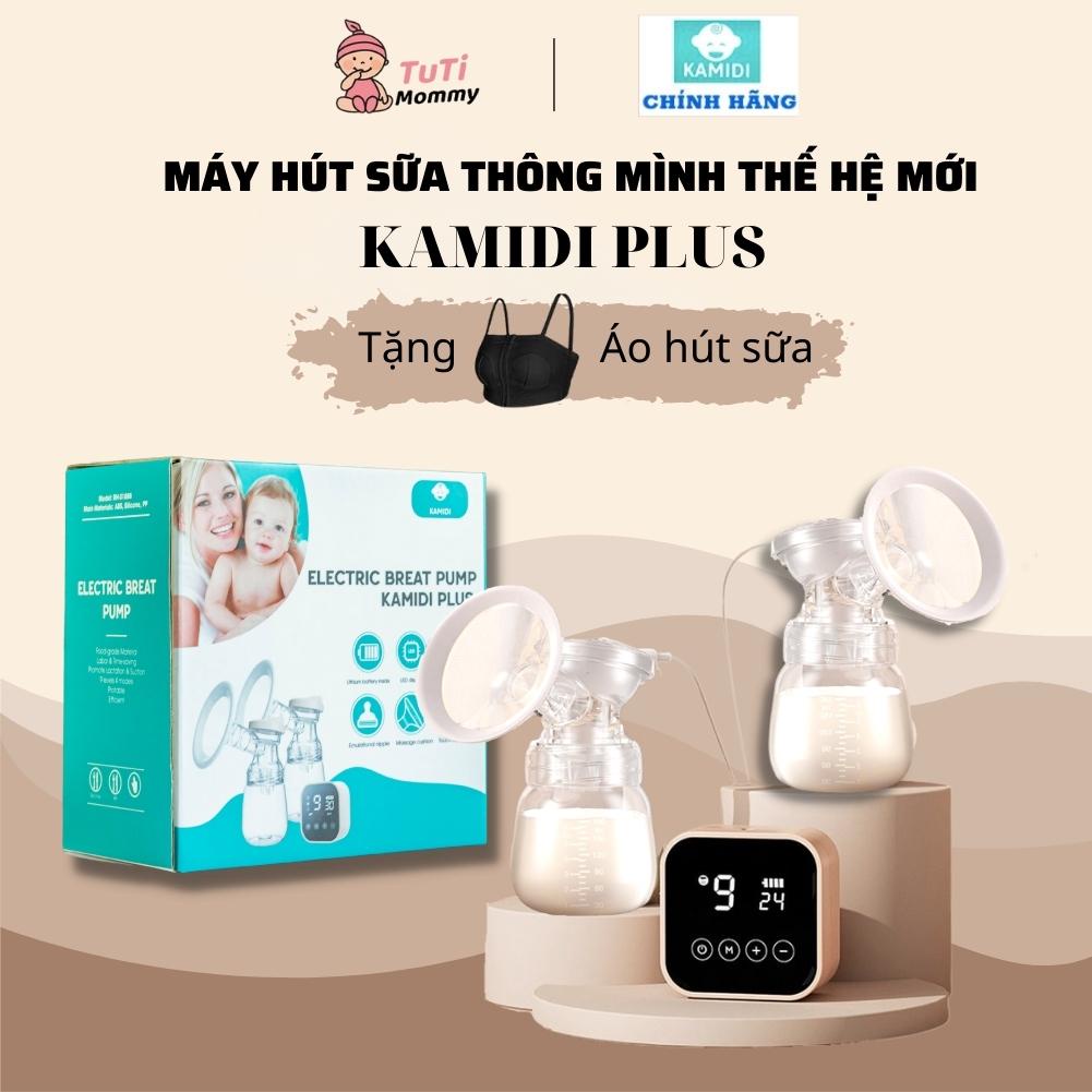 Máy hút sữa điện đôi Kamidi Plus không dây 9 cấp độ hút kèm massage Tutimommy