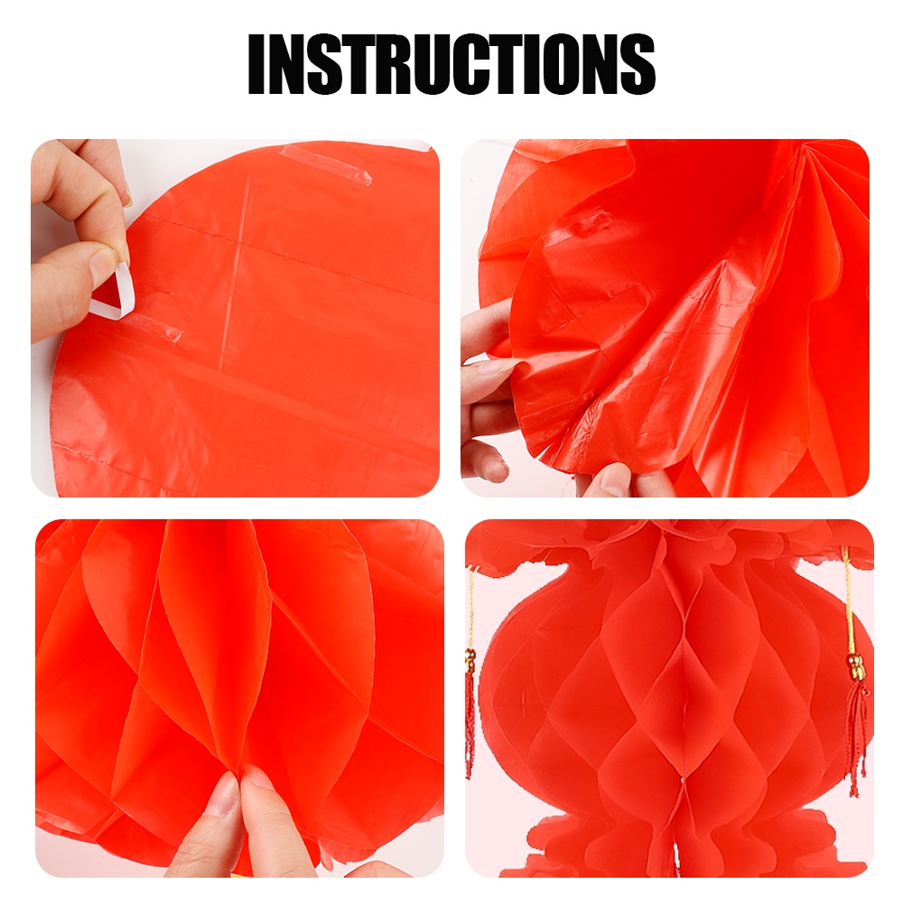 Lồng Đèn Giấy Hình Tổ Ong Treo Trang Trí Cửa Ra Vào / Cửa Ra Vào / Cửa Ra Vào / Năm Mới / Đám Cưới Chống Thấ