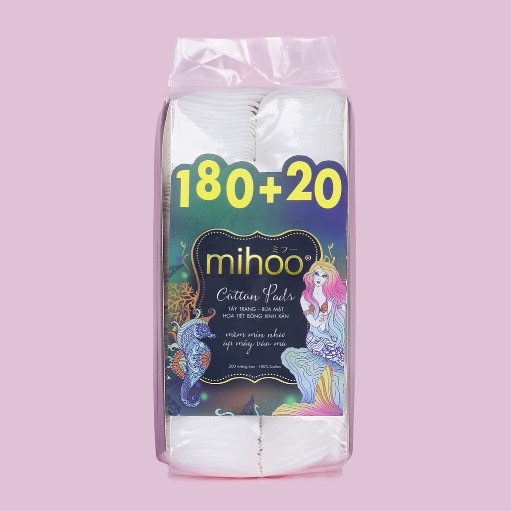 Bông tẩy trang Mihoo 200 miếng