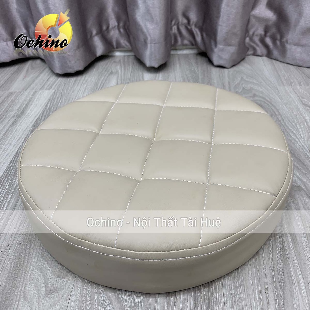 Đệm Ghế Cắt Tóc Cho Thợ Chính Cao Cấp, Mặt Ghế Xoay Spa Cao Cấp Mẫu Mặt Ghế Tròn Múi Dành Cho Phun Săm, Nối Mi Và Gội Đầ