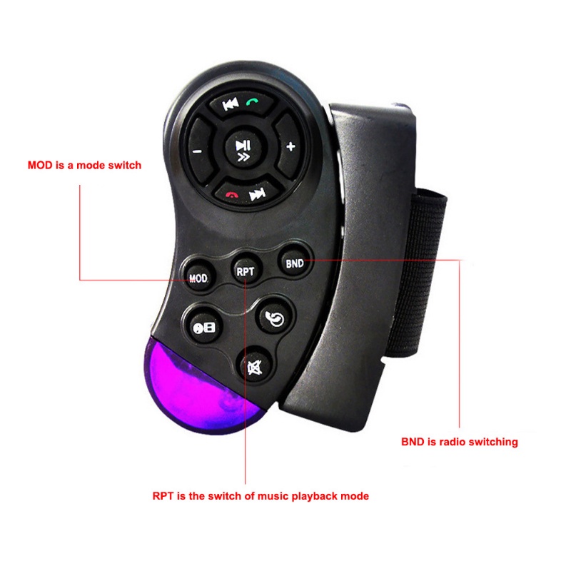 1 Chìa Khóa Điều Khiển Máy Nghe Nhạc 11 Phím Đa Năng Cho Xe Ô Tô