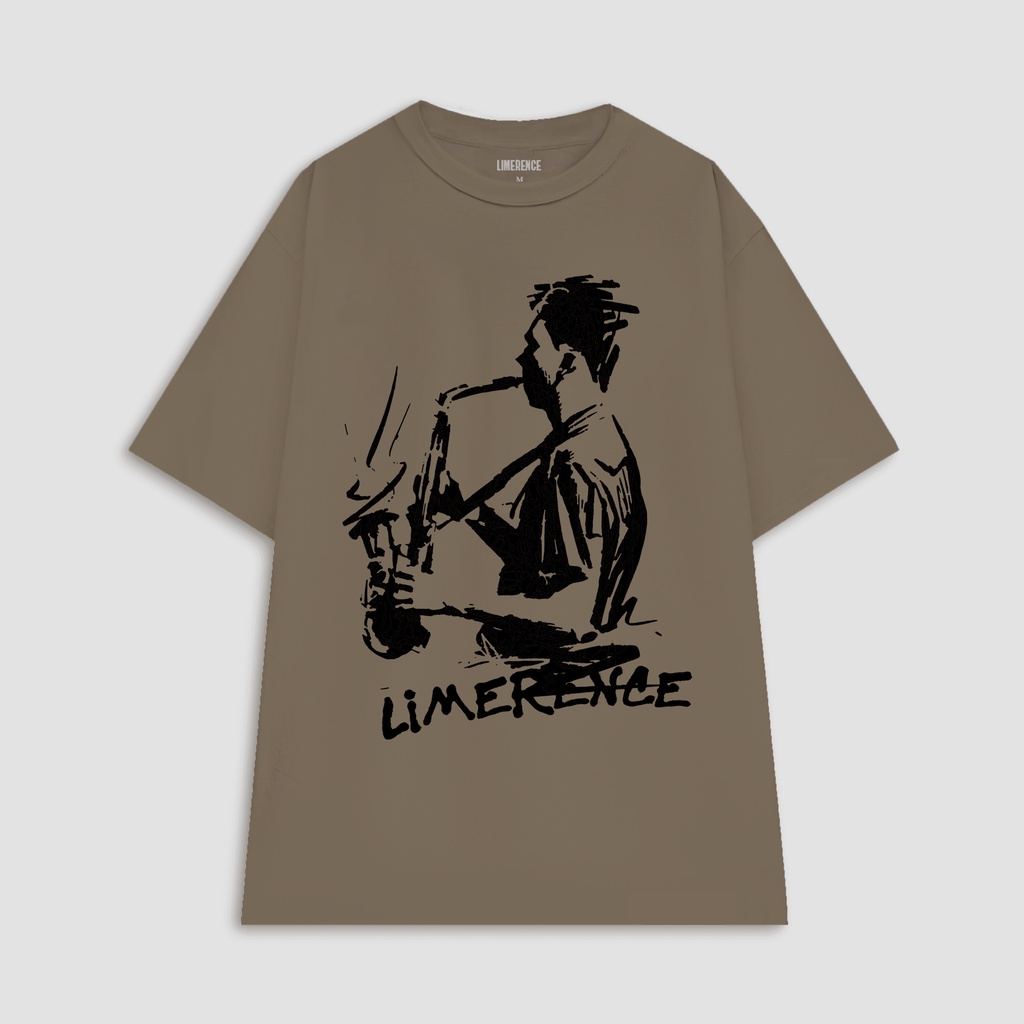 Áo thun form rộng LIMERENCE Basic saxophon vải cotton cao cấp co giãn, dày dặn Local Brand