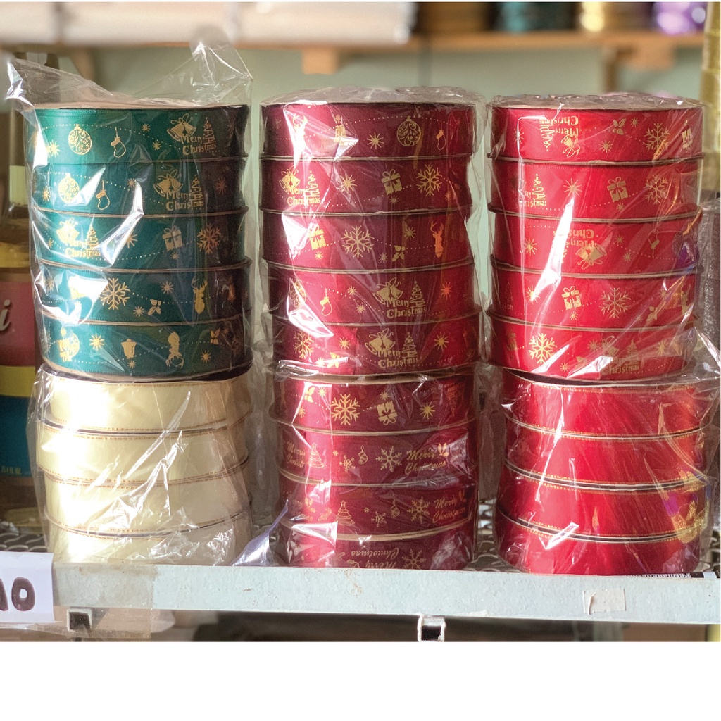 5m ruy băng noel giáng sinh cực sang