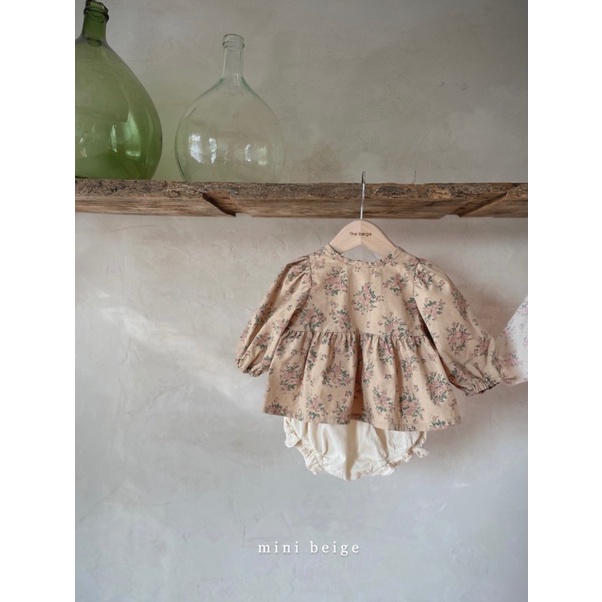 QUẦN BLOOMER BÉ GÁI MINI BEIGE