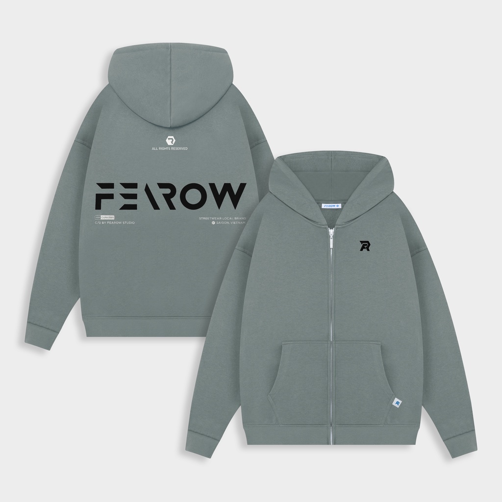Áo Hoodie Zip Fearow Signature 2022 - Màu Xám / Fw402