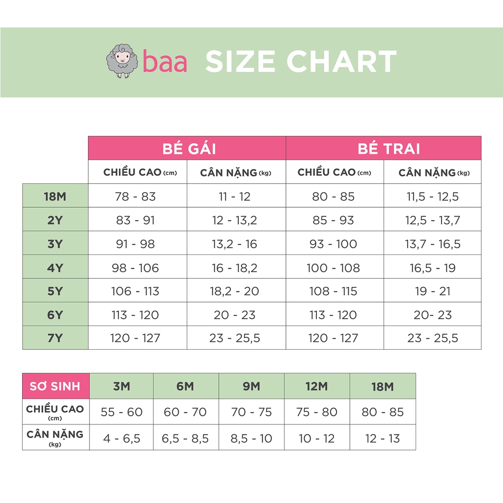 Bộ body dài tay cho em bé, bodysuit cài bên cho bé trai bé gái từ 0 tháng - 12 tháng Baa Baby - BN-BD08N-01