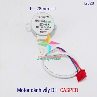 Motor cánh vẫy điều hòa CASPER 12V DC - ĐK 28mm - chân thẳng