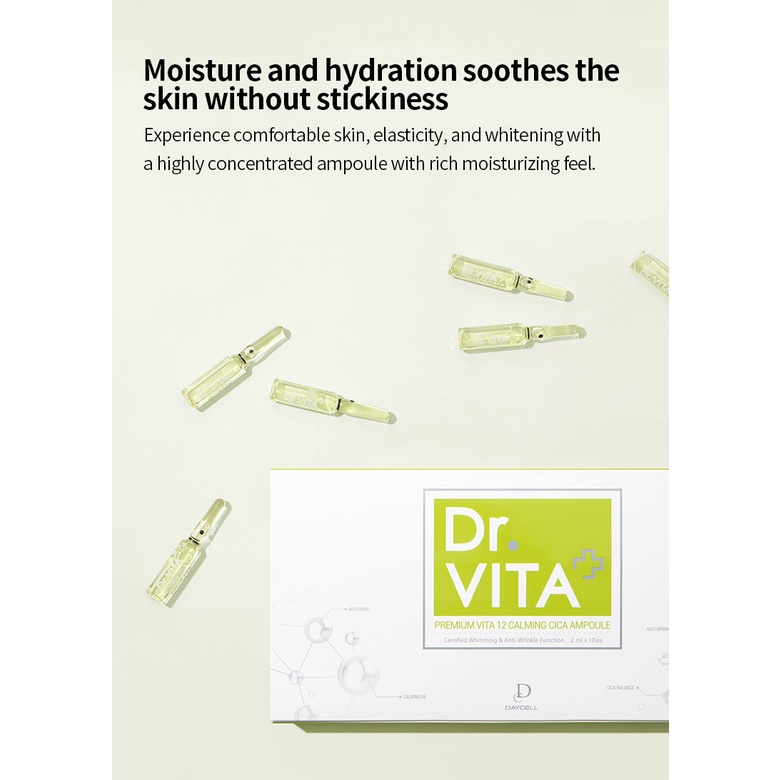 Tinh Chất Cica Cao Cấp Dr.Vita 12 2Ml X 10Ea