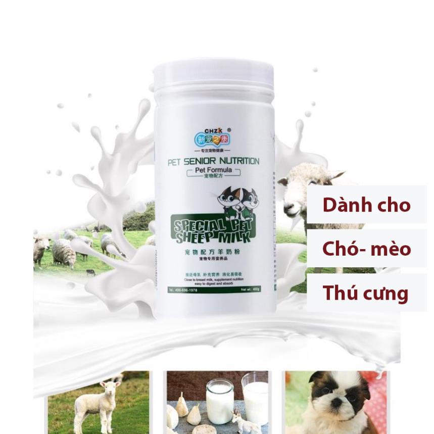 Sữa bột cho chó mèo Orgo New Hộp 400g