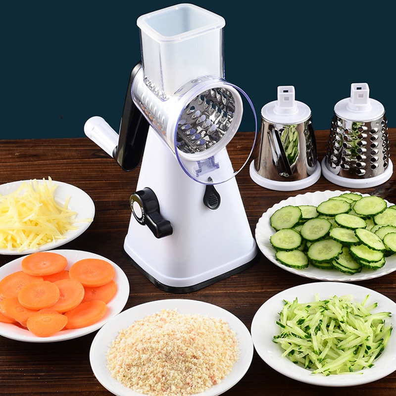4IN1 MÁY THÁI LÁT RAU CỦ TIỆN LỢI Máy Thái Lát Bào Cắt Củ Quả Đa Năng Lưỡi Dao Cắt Dụng cụ thái cắt bào sợi rau củ KIOOK