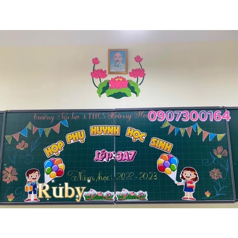 Hình trang trí bảng lớp - Đồ dùng dạy học Ruby