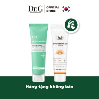 Quà tặng không bán dr.g kem chống nắng brightening up 10ml+ dr.g sữa rửa mặt r.e.d 10ml