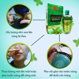 Dầu xanh con ó Eagle Brand 24ml -1 Nắp Singapore