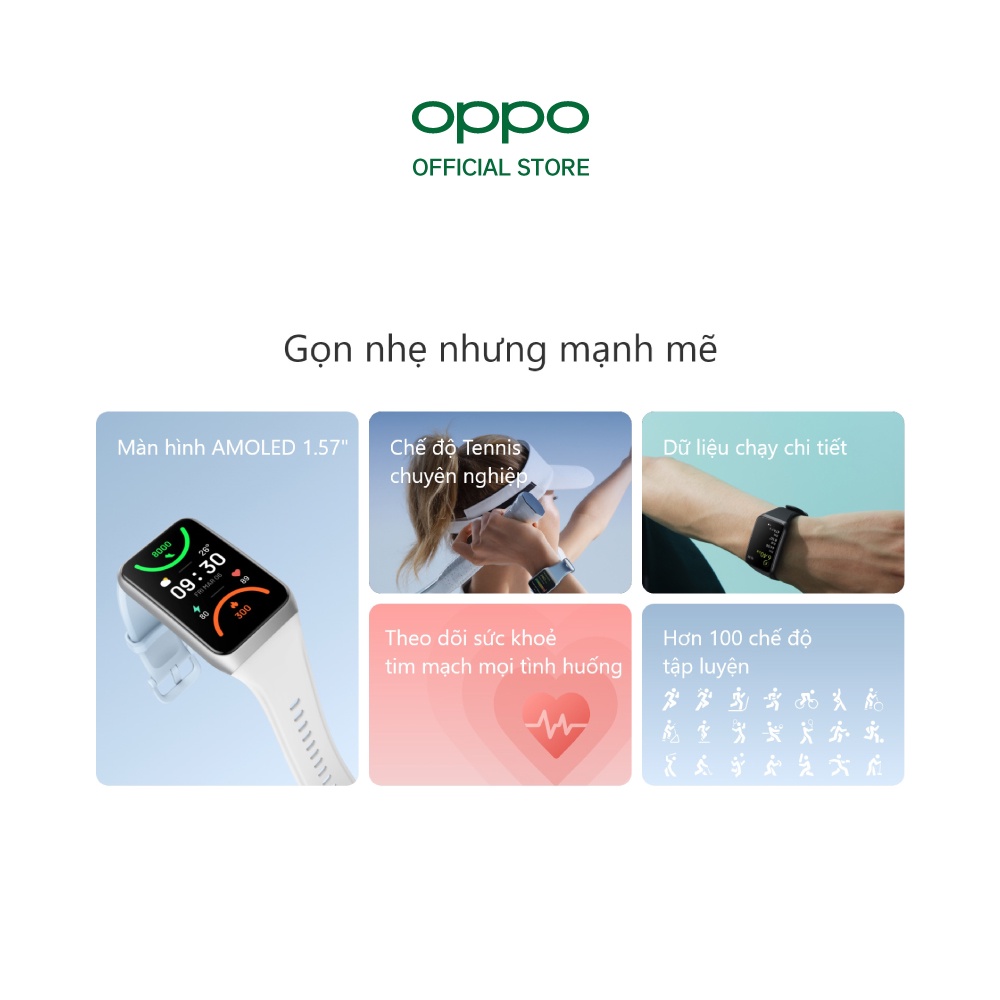 Vòng đeo tay thông minh OPPO Band 2 - Hàng Chính Hãng