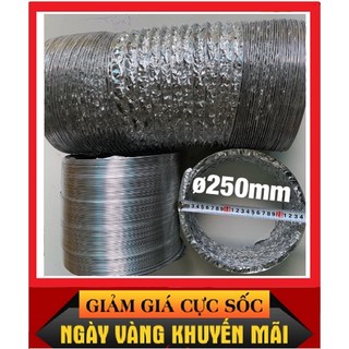Ống sun bạc thông gió Phi 250mm máy hút mùi dài 8m.Dẫn khói cho các nhà hàng quán ăn