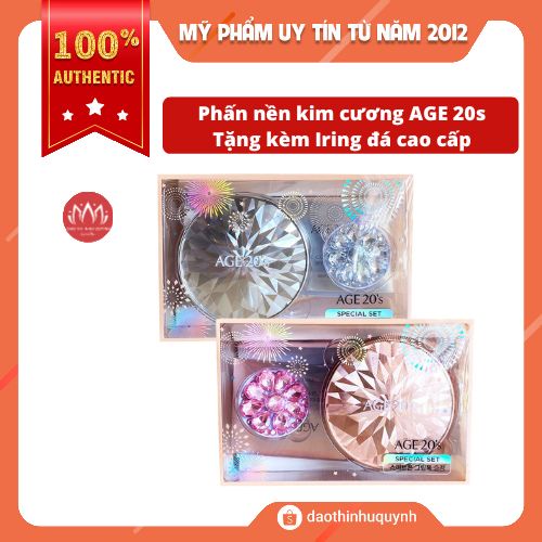 Phấn Nền Kim Cương Age 20s Essence Cover Pact Diamond Original SPF 50+PA +++