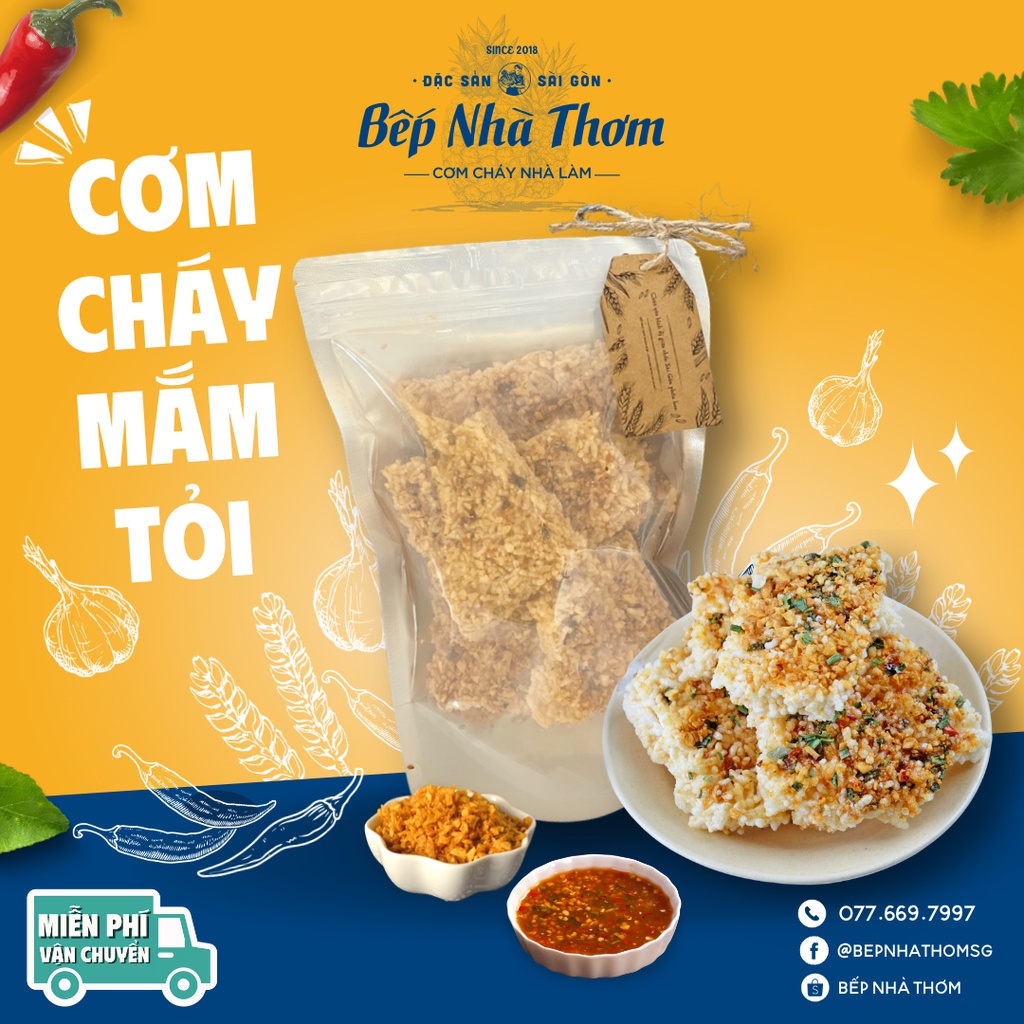 CƠM CHÁY MẮM TỎI 200G - BẾP NHÀ THƠM
