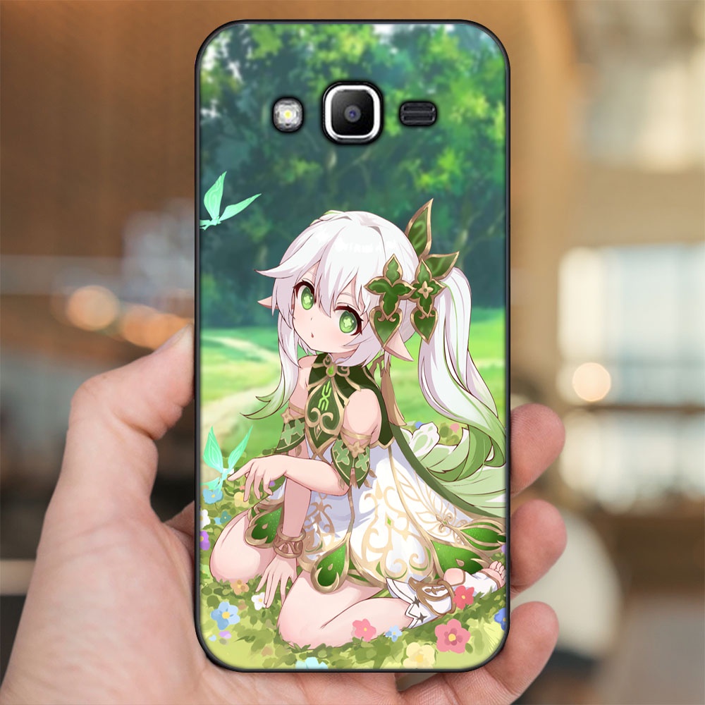 Ốp lưng Samsung J2 Prime, J3 2016, J5 2015 viền đen in hình Nahida Genshin Impact