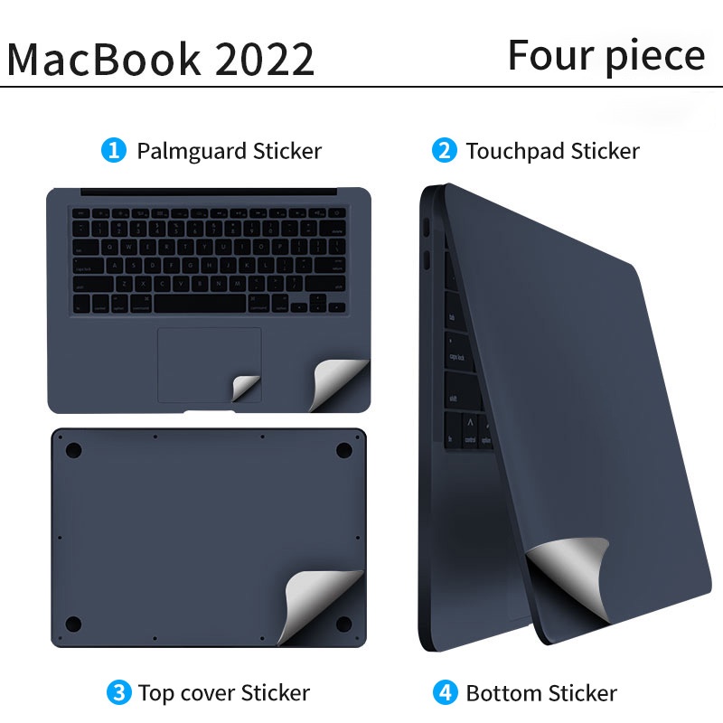 Miếng Dán Vinyl Bảo Vệ Toàn Thân Laptop Macbook Pro Air 13 M1 Chip A2337 A2338 A2159 11 15.4 16 Inch