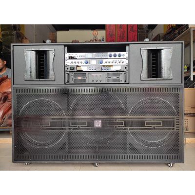 Loa kéo di động - Dàn karaoke ngoài trời bass 4 tấc đôi 1 sub 50 ngang, 2 treble