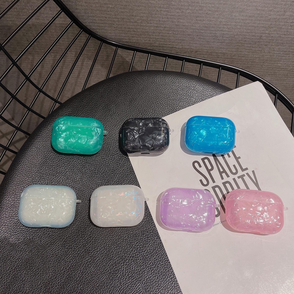Vỏ Bảo Vệ Hộp Sạc Tai nghe không dây AirPods 1 2 Pro2 2022 gen3 2021 Bằng TPU Silicone Mềm Họa Tiết Lấp Lánh