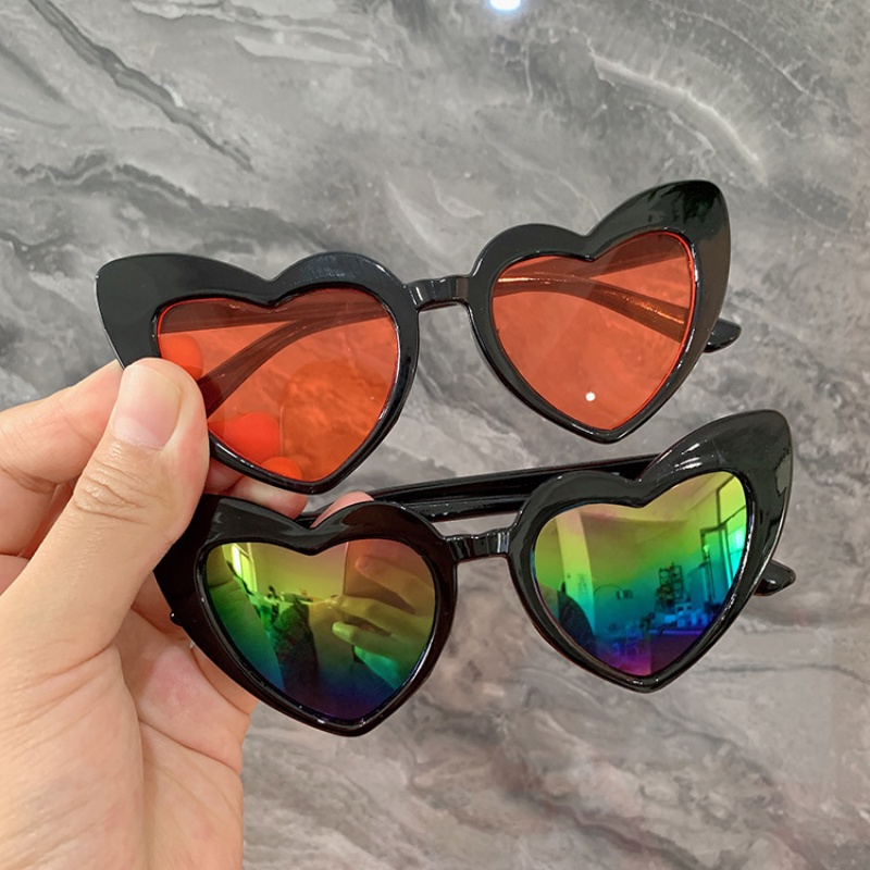 Kính Mát Hình Trái Tim Chống Tia UV400 Thời Trang Cho Bé